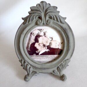 GOTHIC HALLOWEEN HORROR CREEPY ERRIE DEAD FAMILY IN FUNERAL CASKET FRAME ODDITY